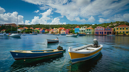 Naklejka na ściany i meble Views around the Caribbean Island of Curacao