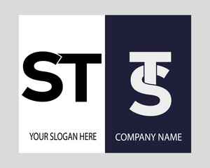 ST logo.ST abstract.ST latter vector Design.ST Monogram logo design .company logo