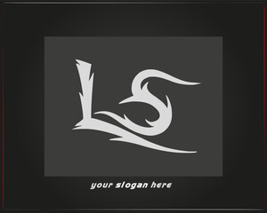  SL logo.SL abstract.SL latter vector Design.SL Monogram logo design .company logo