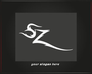  SZ latter logo.SZ abstract.SZ latter vector Design.SZ Monogram logo design .company logo