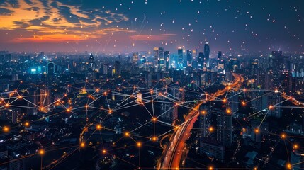 A dynamic business landscape where IoT connectivity transforms financial services and technological advancements