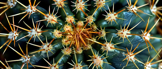 Fototapeta premium wallpaper of minimalistic macro of a cactus with background