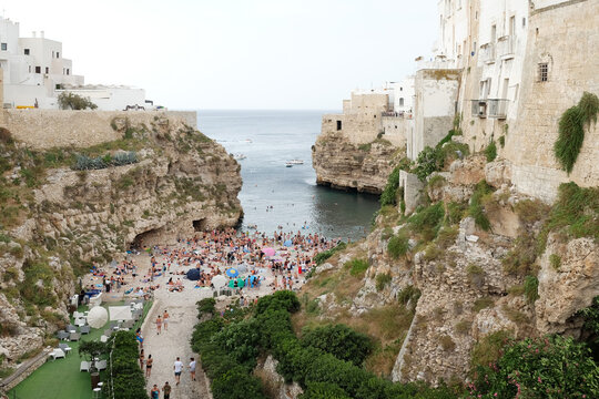 Polignano A Mare, Landscape At South Italy

