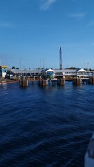 Fototapeta na wymiar Java Island 11 July, Harbor with Beautiful View