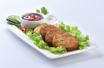 Shami Kabab or Chicken Cutlets