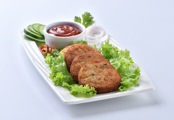 Shami Kabab or Chicken Cutlets