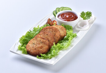 Shami Kabab or Chicken Cutlets