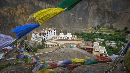 Aerial view at Lamayuru Monastery in Ladakh