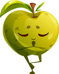 Cartoon Apple Sport Character