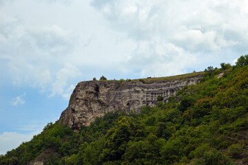 Rocky hills of the Bakota Bay that was formed after the construction of the Dniester Hydro Power Station. The bay is part of the Podilski Tovtry National Nature Park, Ukraine