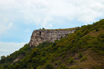 Rocky hills of the Bakota Bay that was formed after the construction of the Dniester Hydro Power Station. The bay is part of the Podilski Tovtry National Nature Park, western Ukraine