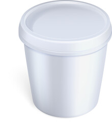 Round Container Box Mockup