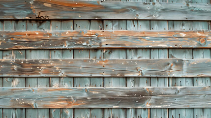 Antique wall of a wooden house. Textures and pattern