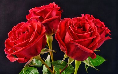 Rose. Rose Background. Rose bouquet. Concept of Valentine's day, weddings, birthdays