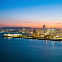 Foto op Plexiglas Skyline and Port of Kobe in Japan © Valentin