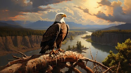 bald eagle in the wild
