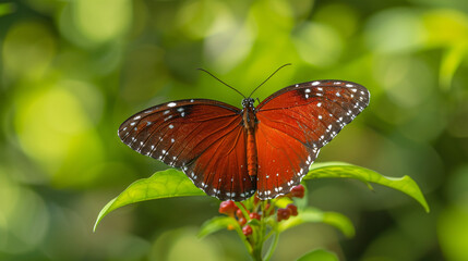 Beautiful red butterfly Chocolate Tiger Parantica me