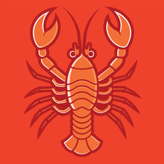 Illustration of a lobster