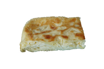 traditional Turkish pastry, Su Boregi. isolated on white background