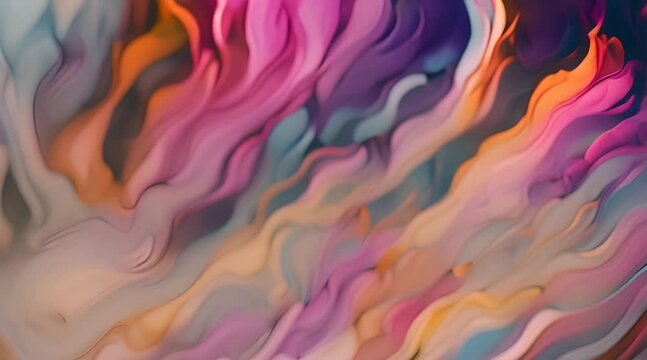 Abstract texture of soft clouds pink smoke motion video. bokeh background
