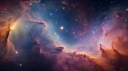 Obraz na płótnie Canvas starry night in space with stars