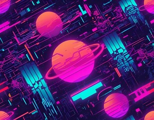 abstract cyber futuristic technology background
