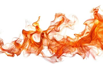 Fire design element isolated on white background Generative Ai 