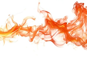 Fire design element isolated on white background Generative Ai 