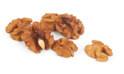 Walnuts isolated on white