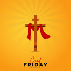 Good Friday peace of holy week social media post	