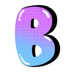 Gaffiti alphabet letter B