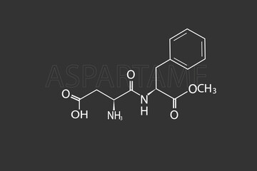 aspartame molecular skeletal chemical formula