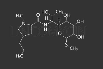  lincomycin molecular skeletal chemical formula