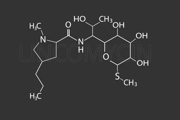  lincomycin molecular skeletal chemical formula
