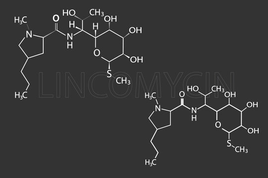  lincomycin molecular skeletal chemical formula