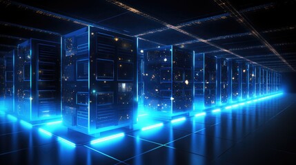 The core server storage hub for a telecommunications corporation.