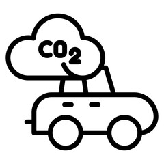 Emission Score icon vector image. Can be used for Automotive Dealership.