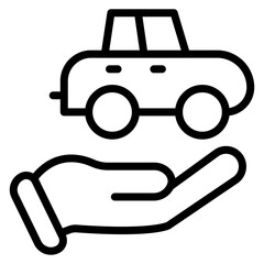 Sell a Car icon vector image. Can be used for Automotive Dealership.