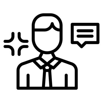 Demagogue icon vector image. Can be used for Politics.