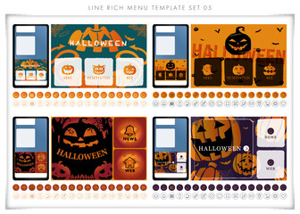 LINE rich menu set 05　LINEリッチメニュー