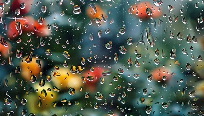 Rain drops - obrazy, fototapety, plakaty