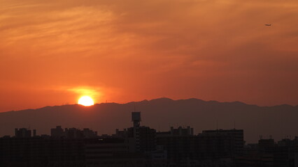 Fototapeta premium 沈む夕日