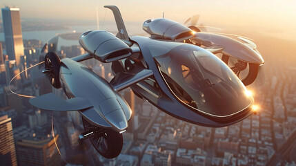 Flying car prototypes transportation