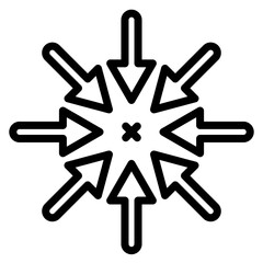 Shrinkage icon vector image. Can be used for Merchandising.