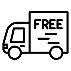 Free Shipping icon vector image. Can be used for CBD Oil.