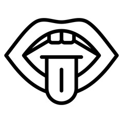 Oral icon vector image. Can be used for CBD Oil.