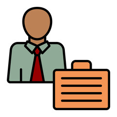   Employee line filled icon