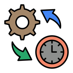   Negotiation line filled icon