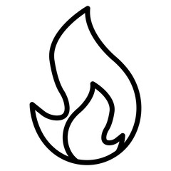 Fire icon vector image. Can be used for Emergency Service.
