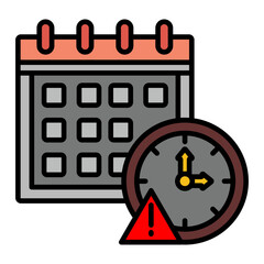   Deadline line filled icon